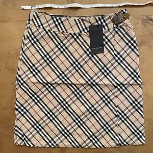 Burberry vintage check skirt in Tan